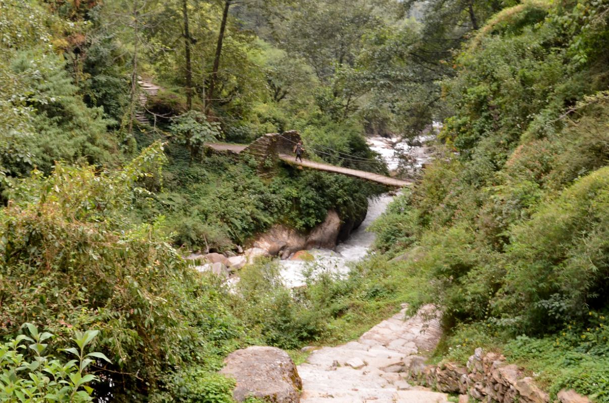 03 Bridge At 1900m At The Bottom Of The Thousands Of Steps From Chomrong On The Trek To Annapurna Sanctuary 